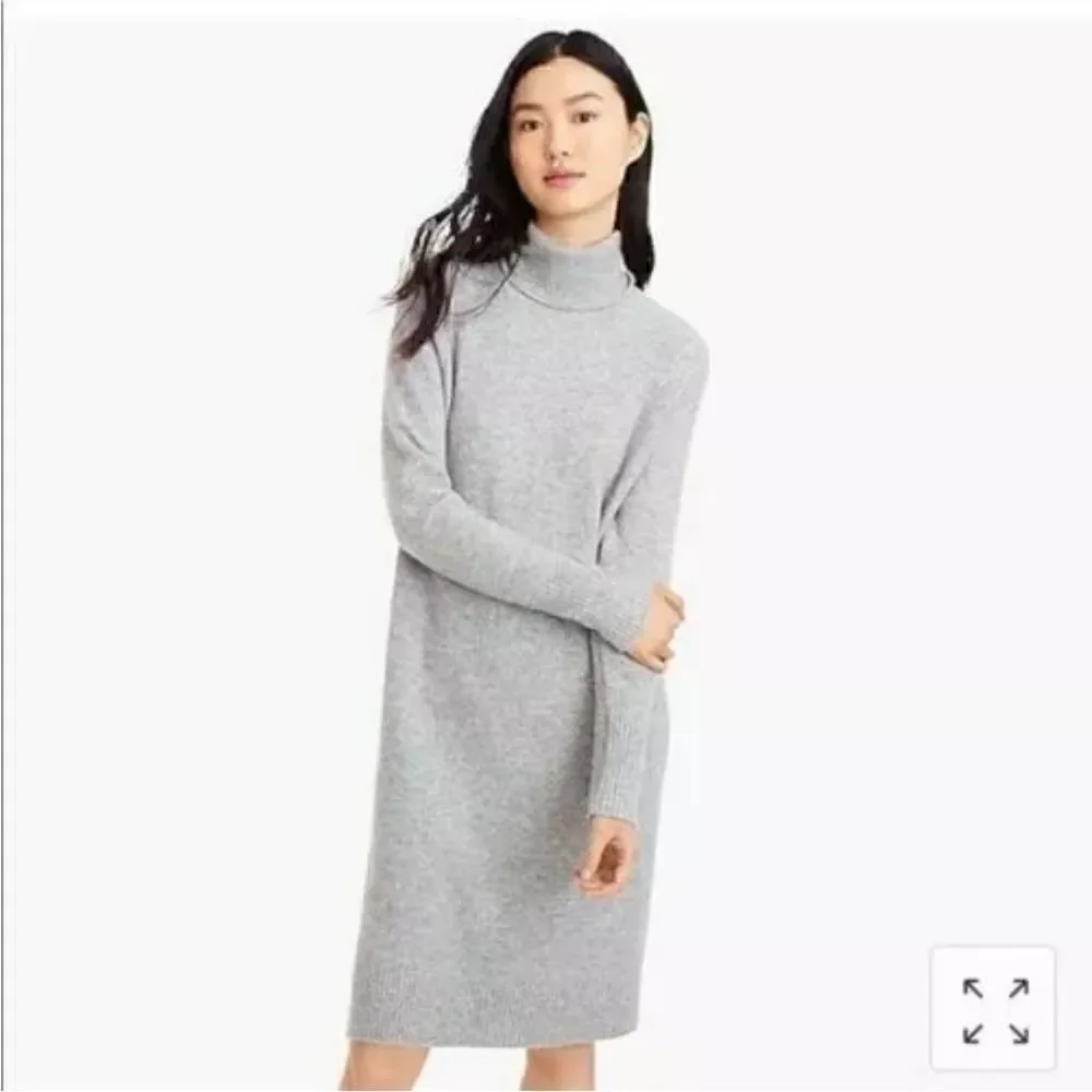 J. Crew Turtleneck Dress in Supersoft Yarn